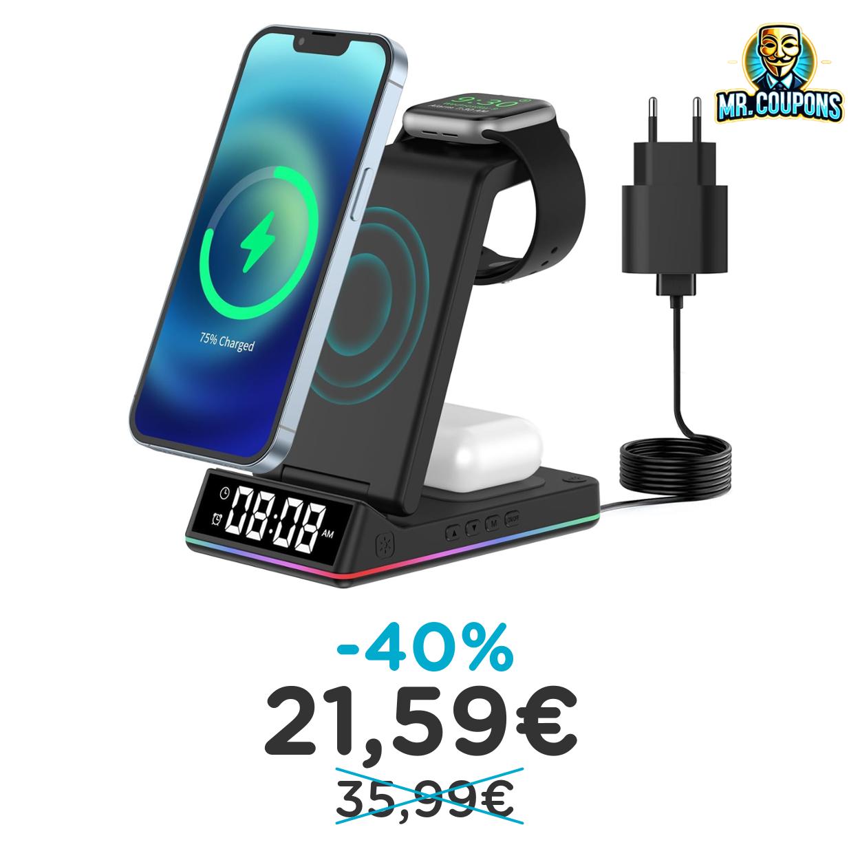 Caricatore Wireless 5 in 1 fino a 40% di sconto