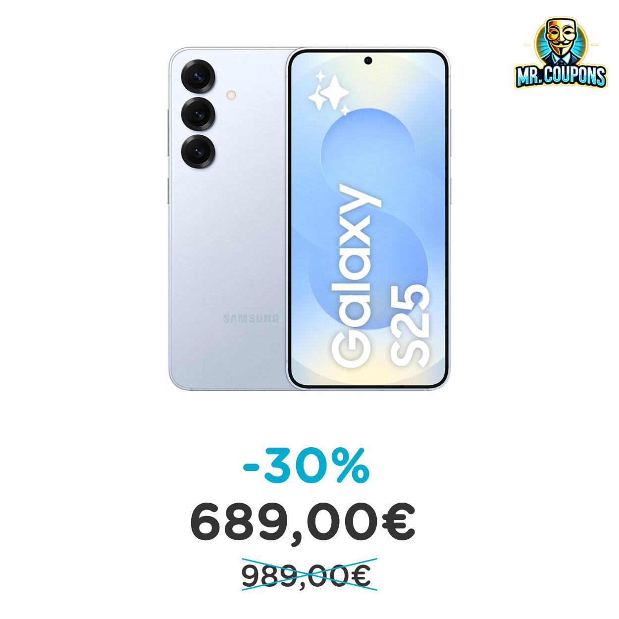 Samsung Galaxy S25 fino al 30% di sconto Deal