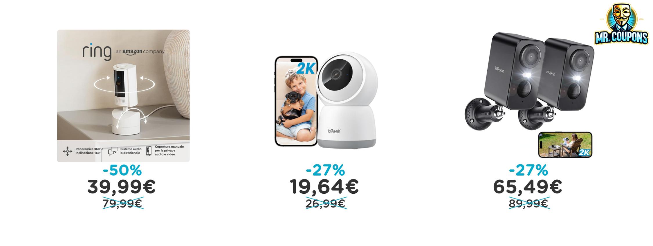 Telecamera WiFi ieGeek fino al 27% di sconto Deal