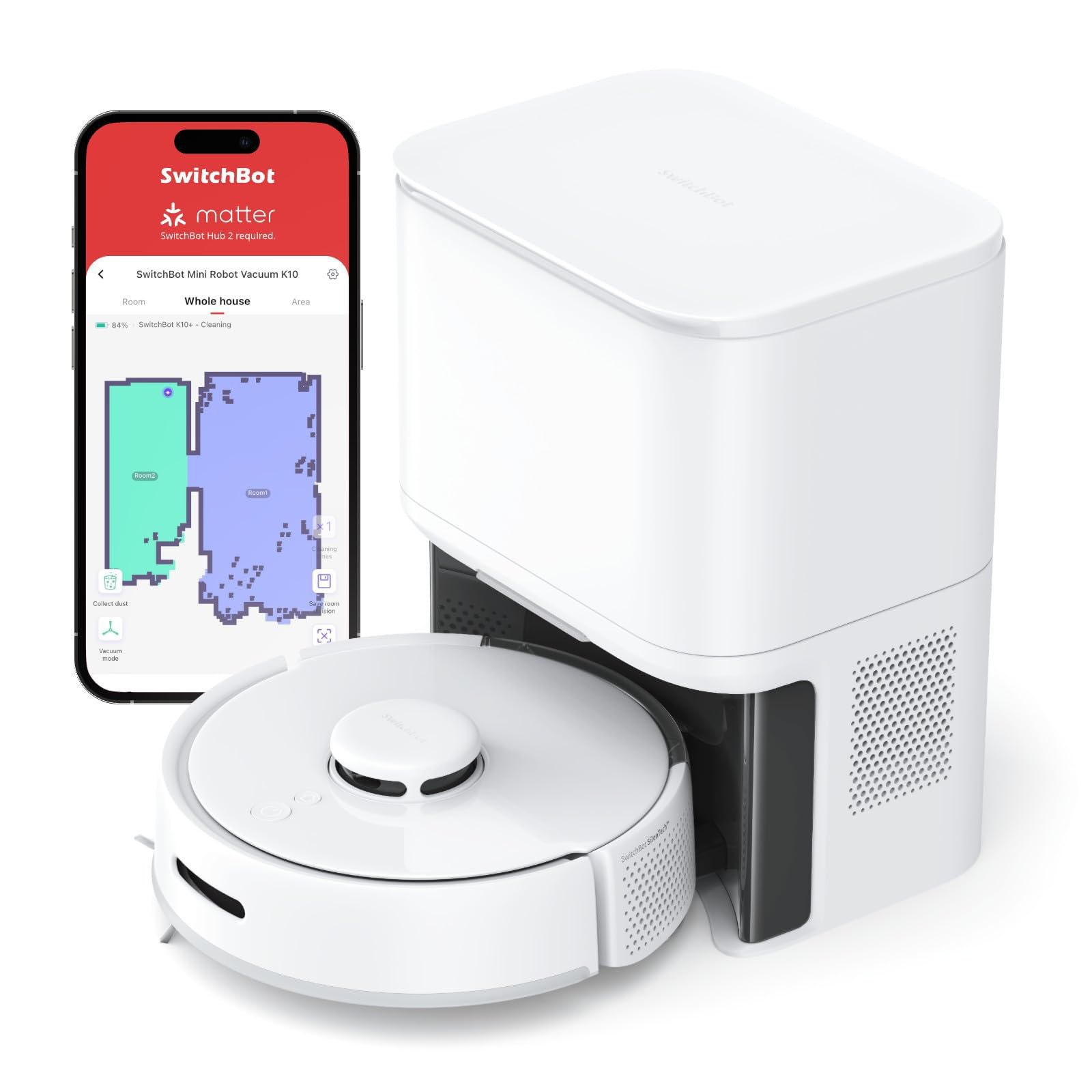SwitchBot K10+ Robot Aspirapolvere: fino al 43% di sconto Deal