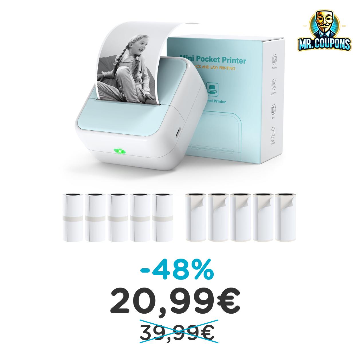 Mini Stampante Portatile – Fino al 48% di sconto
