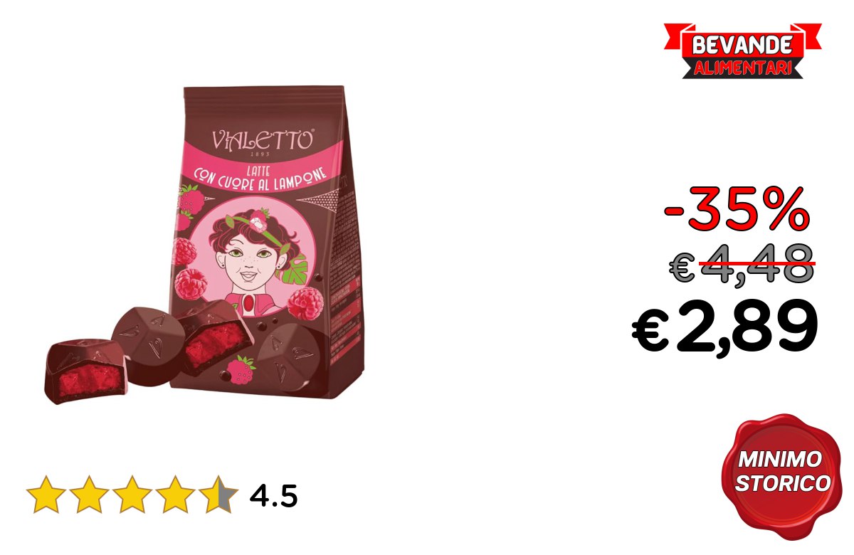 Vialetto Pralina di Cioccolato al Latte: Fino al 35% di Sconto Deal