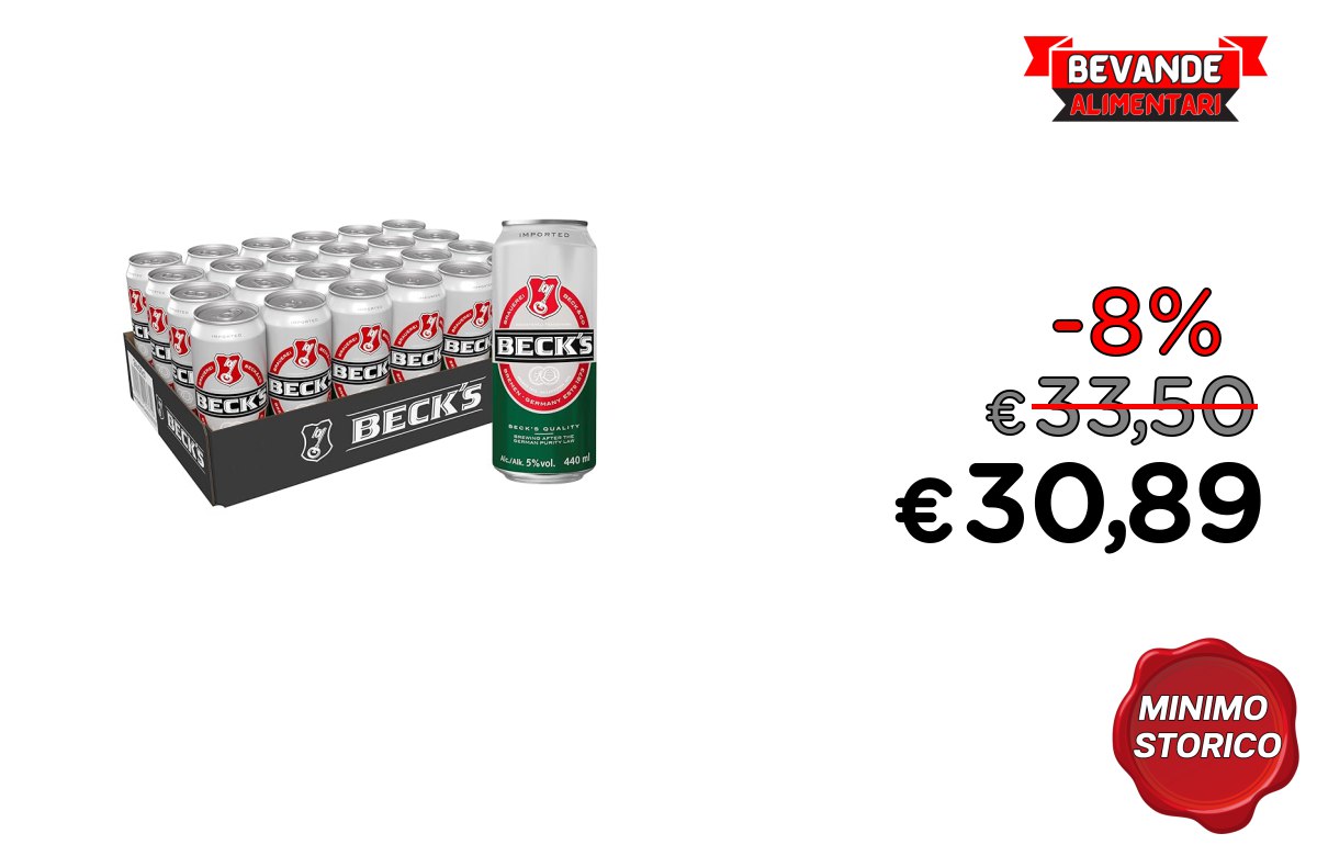 Beck’s Pils: fino al 8% di sconto Deal