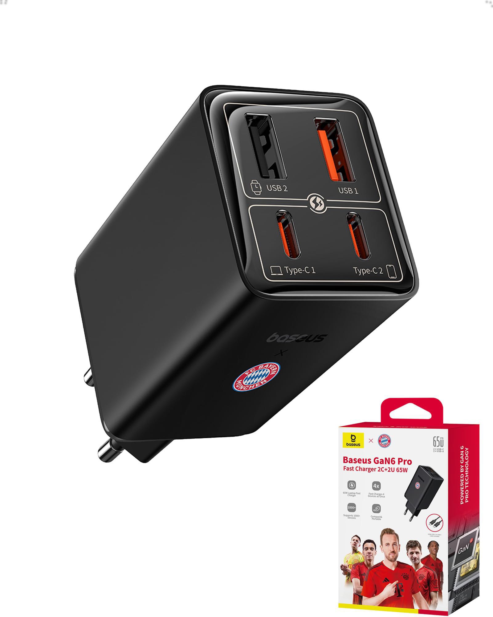 Baseus 65W USB C GaN: fino al 23% di sconto Deal
