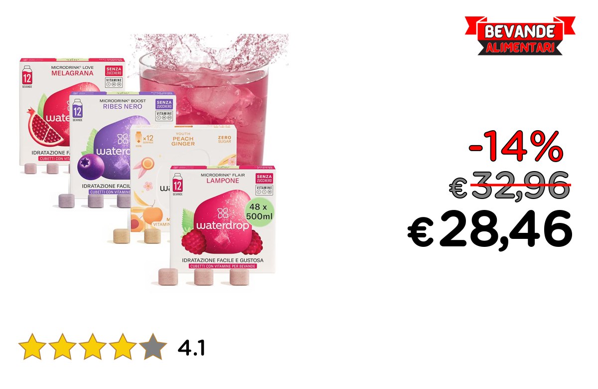waterdrop® Cubetti fino al 14% di sconto Deal