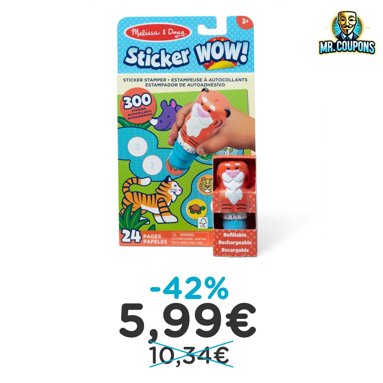 Melissa & Doug Sticker Wow: fino al 42% di sconto Deal