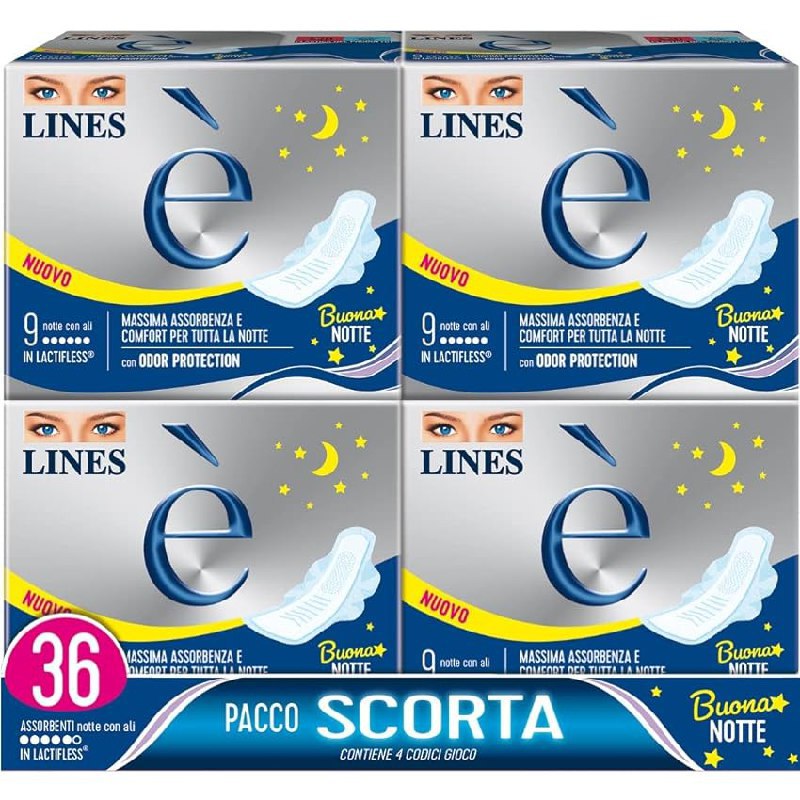 Lines È Notte con Ali Assorbenti: fino al 30% di sconto Affare