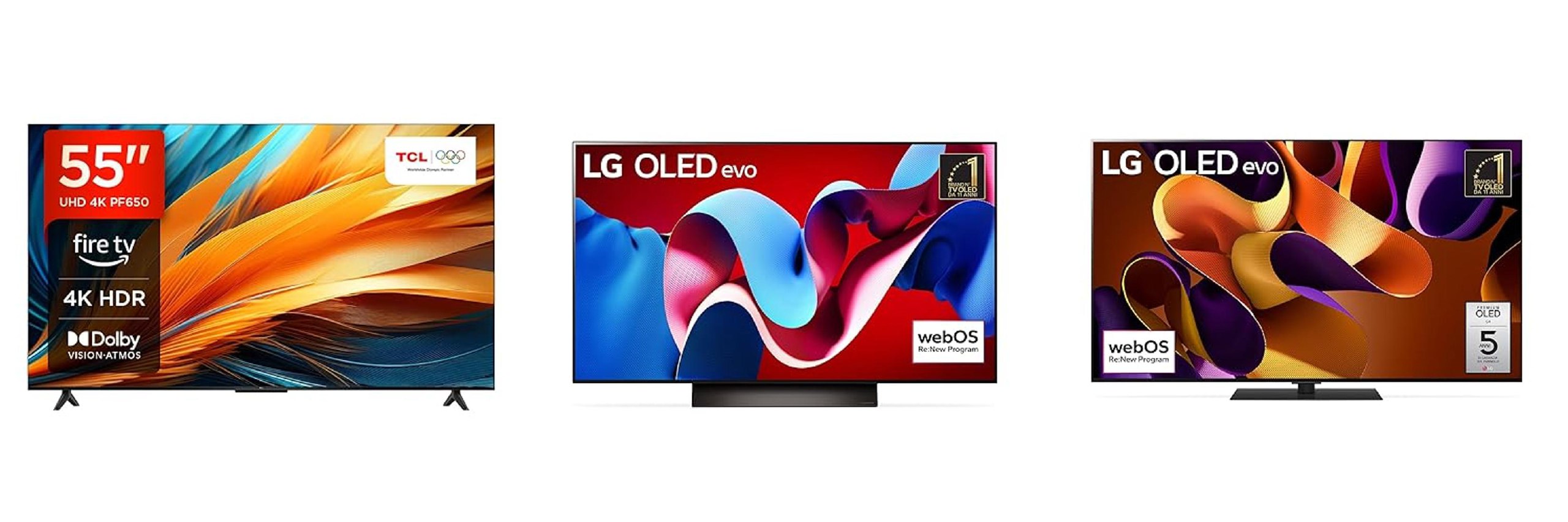 TCL TV e LG OLED: fino al 44% di sconto sui Deal