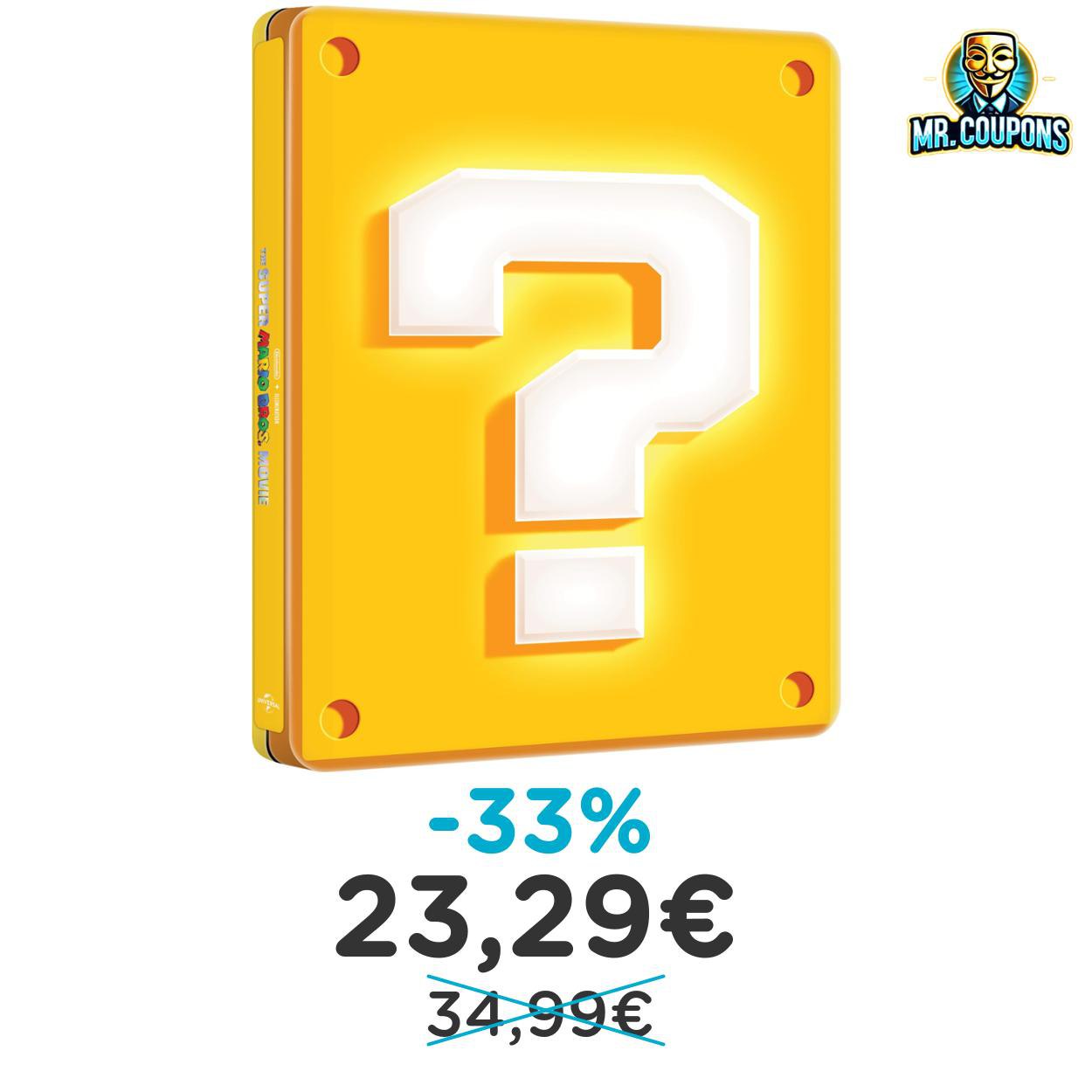 Super Mario Bros. in Steelbook 4K: fino al 33% di sconto