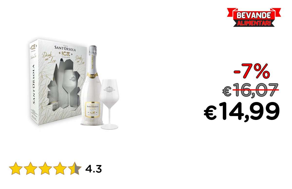 Casa Sant’Orsola Prosecco ICE: fino al 7% di sconto