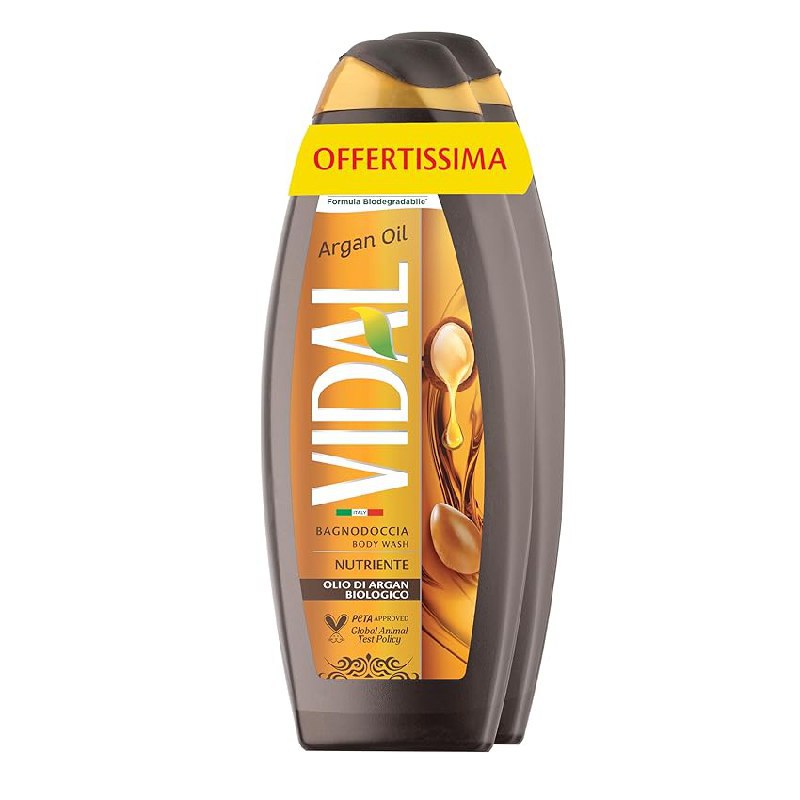 Vidal Bagnoschiuma Argan: sconto fino al 50%