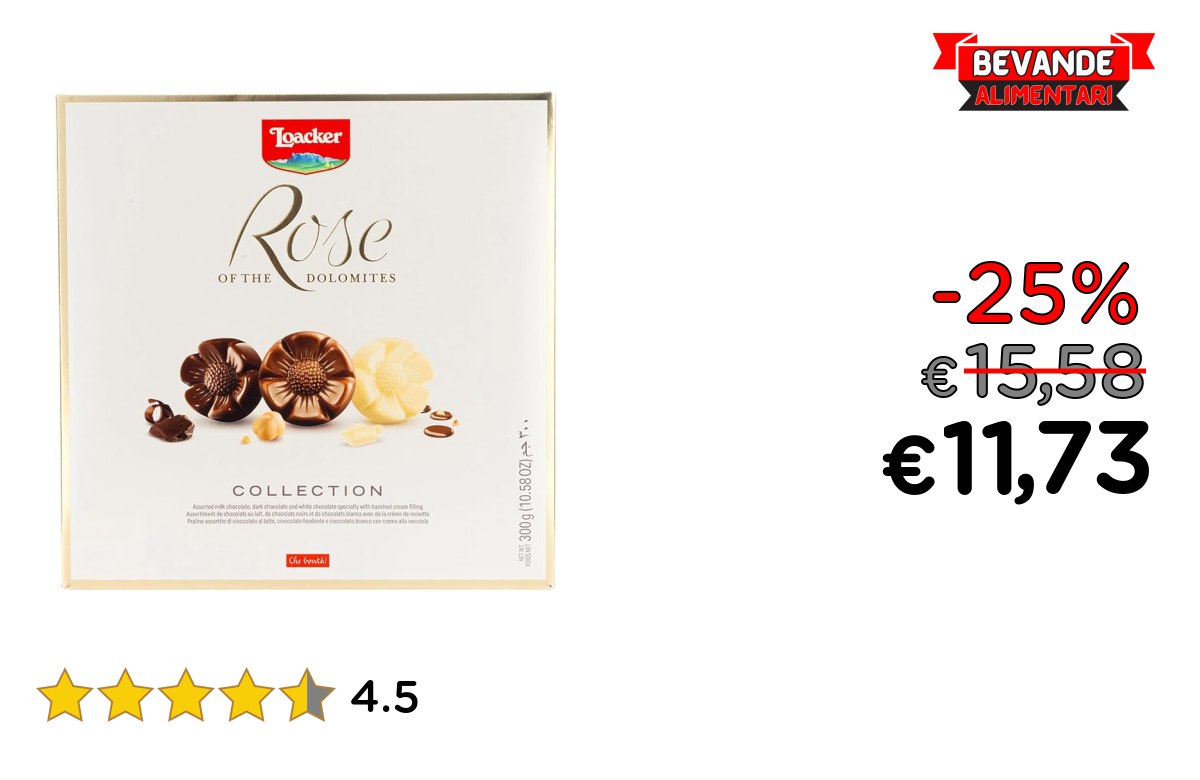 Loacker Rose: fino al 25% di sconto su Amazon
