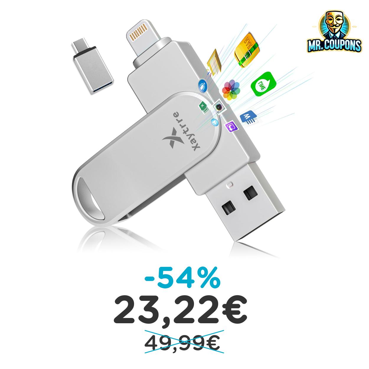 Chiavetta USB 256GB MFi: Offerta fino al 54% di sconto