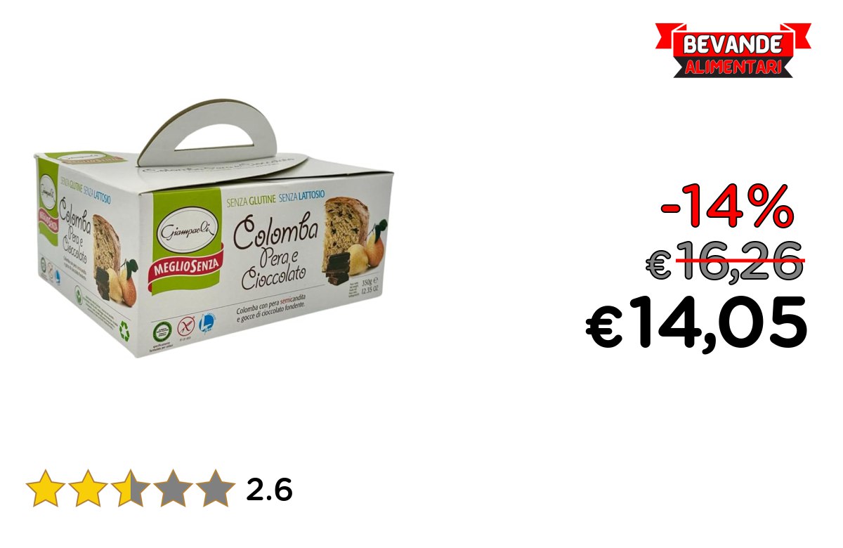 Colomba Giampaoli Pera e Cioccolato fino al 14% di sconto Deal