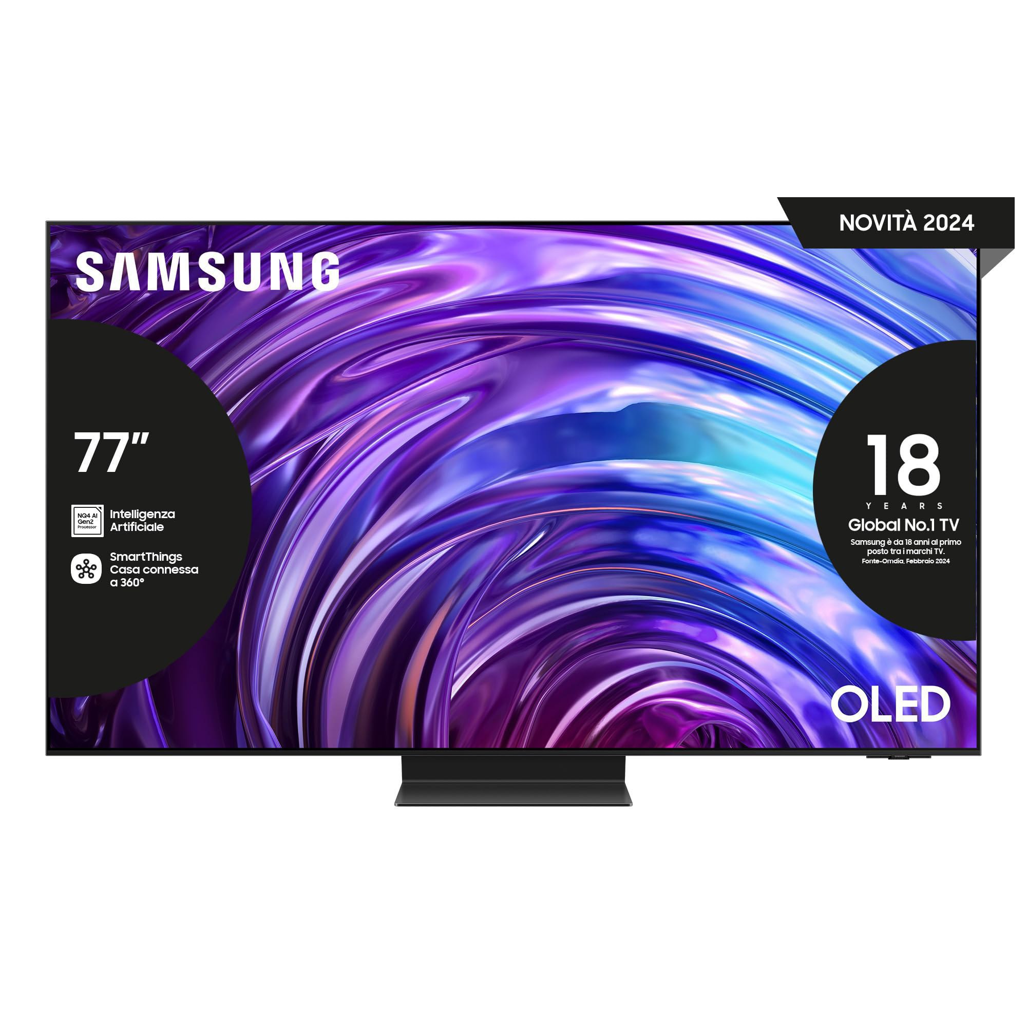 Samsung TV QE77S95DATXZT OLED 4K, fino al 44% di sconto