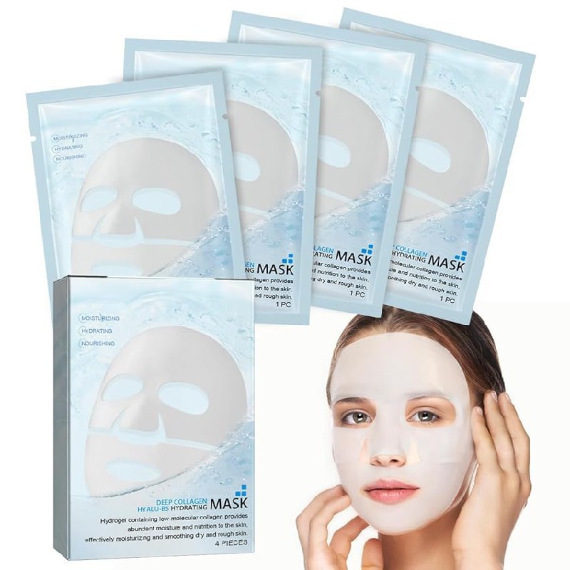4 Pezzi Maschera Collagene Viso fino al 20% off Deal