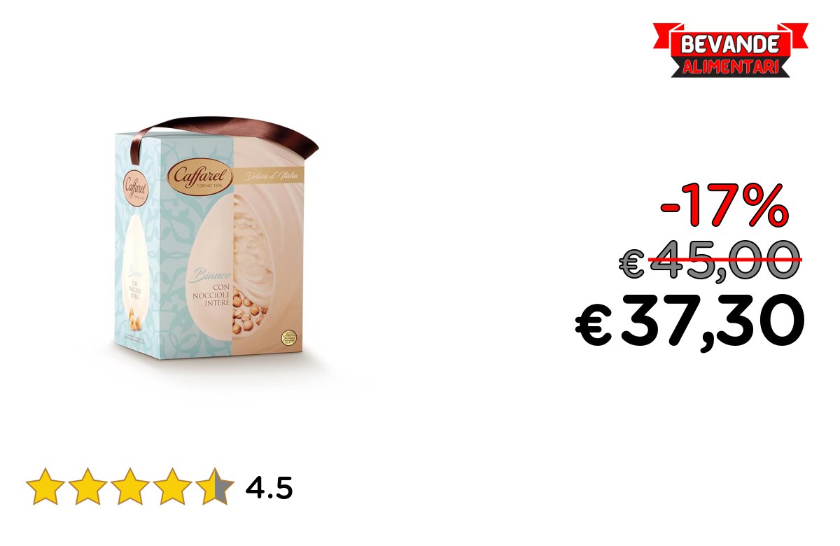 Caffarel Delizie d’Italia uovo adulto – 17% off Deals