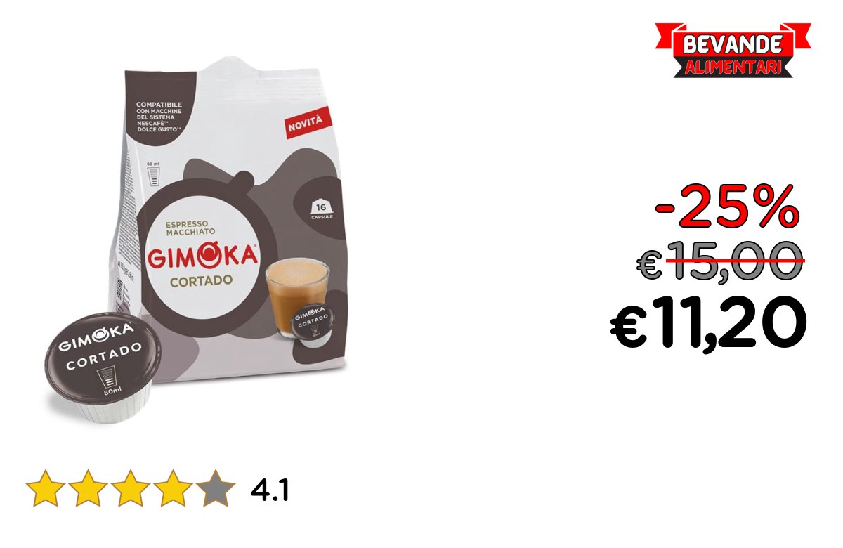 Gimoka Compatibile: fino al 25% di sconto su Capsule
