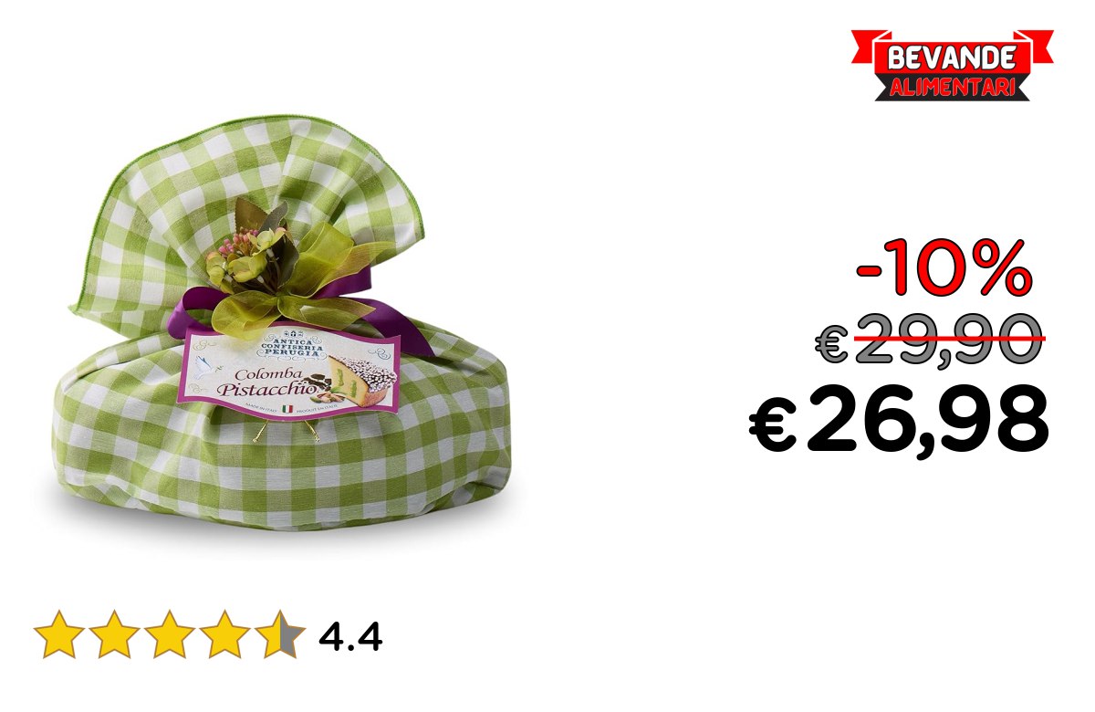 Colomba al Pistacchio: fino al 10% di sconto Speciale Italia