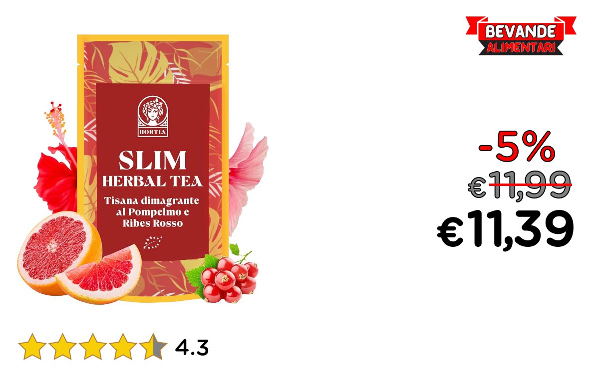 SLIM TEA: fino al 5% di sconto su Amazon