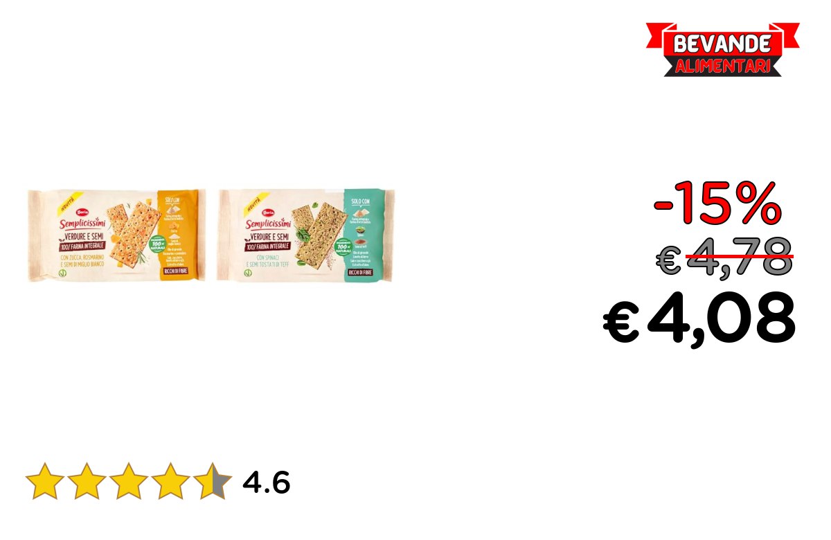 Semplicissimi Doria Crackers – fino al 15% di sconto