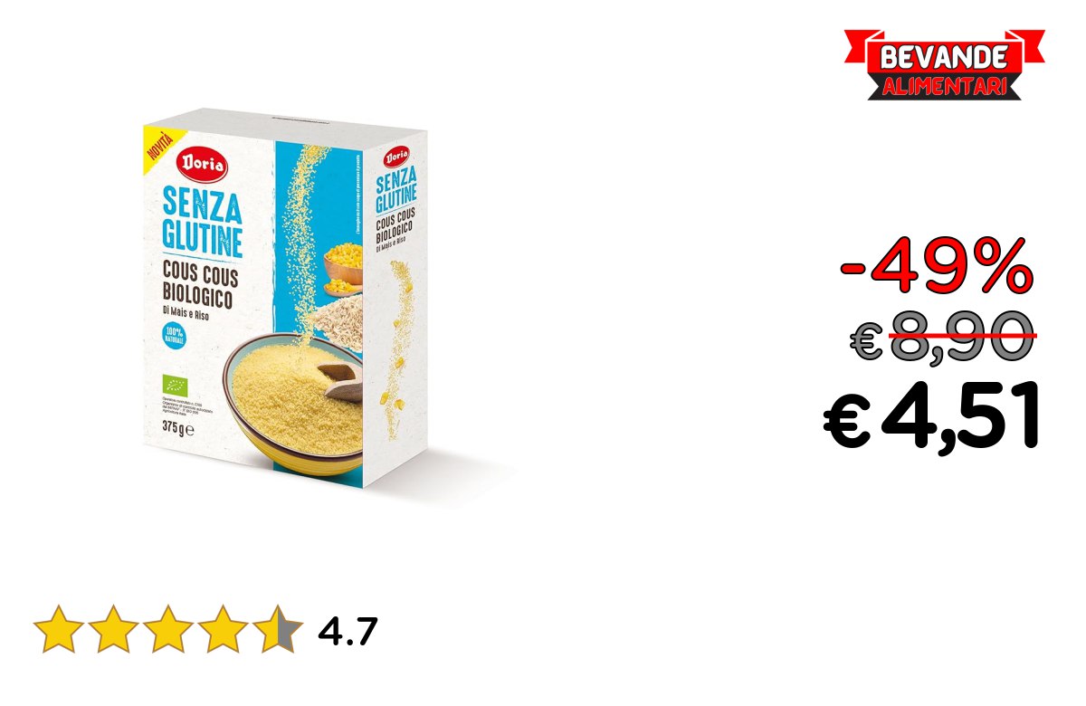 Doria Cous Cous: fino al 49% di sconto Offerta