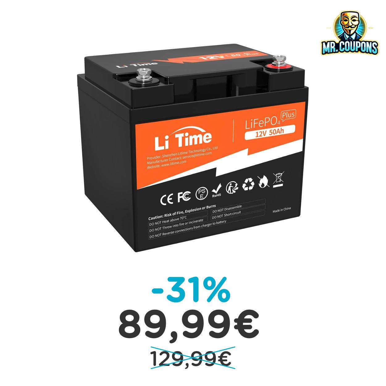 Batteria LiFePO4 12V 50Ah fino al 31% di sconto