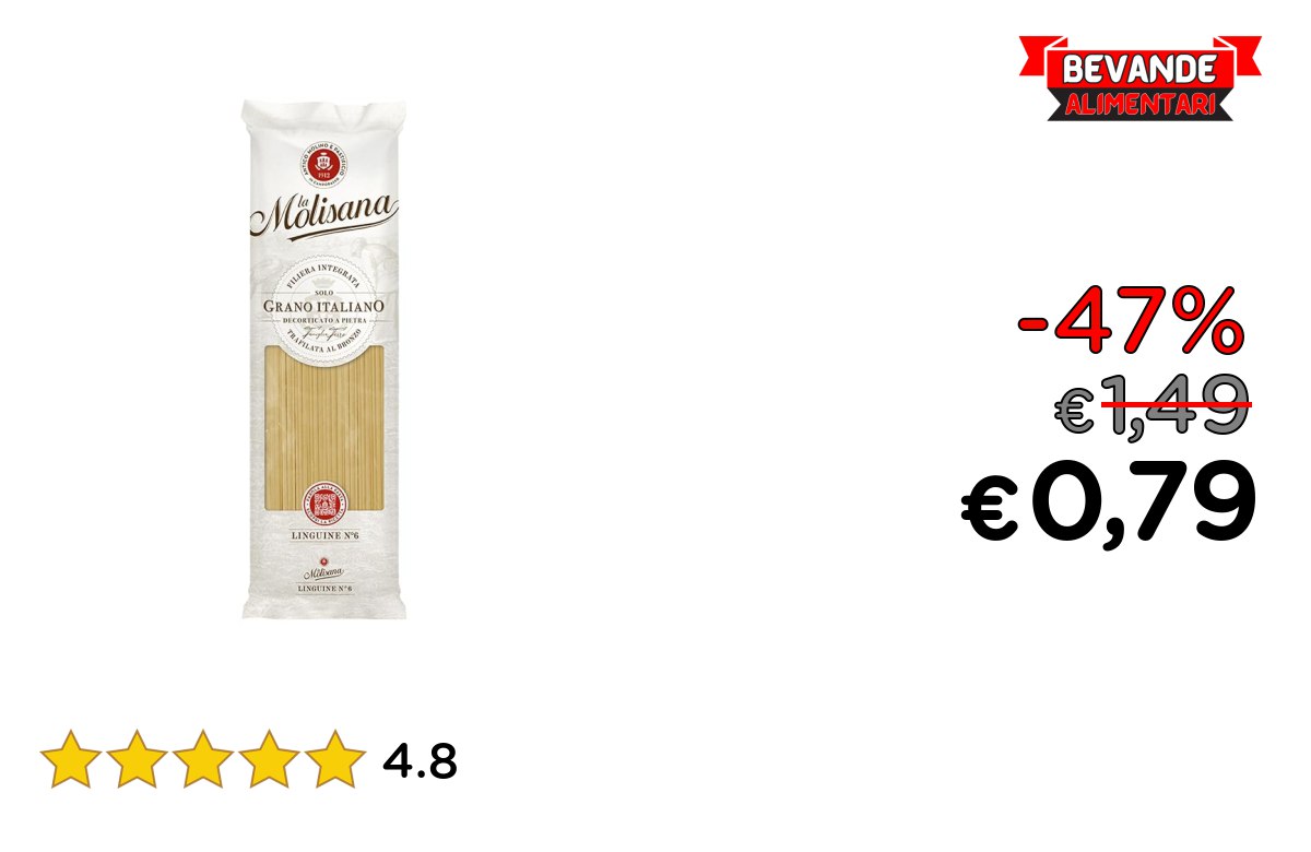 La Molisana Linguine: fino al 47% di sconto Offerta