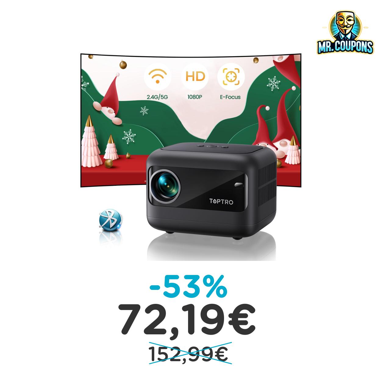 Mini proiettore TOPTRO: fino al 53% di sconto Deal
