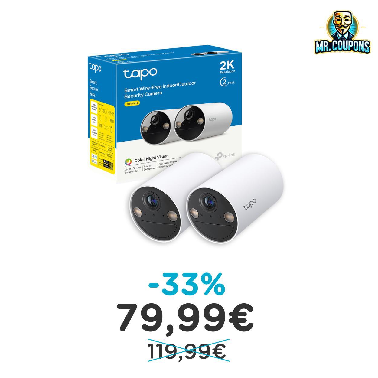 Telecamera Tapo C410: fino al 33% di sconto Deal