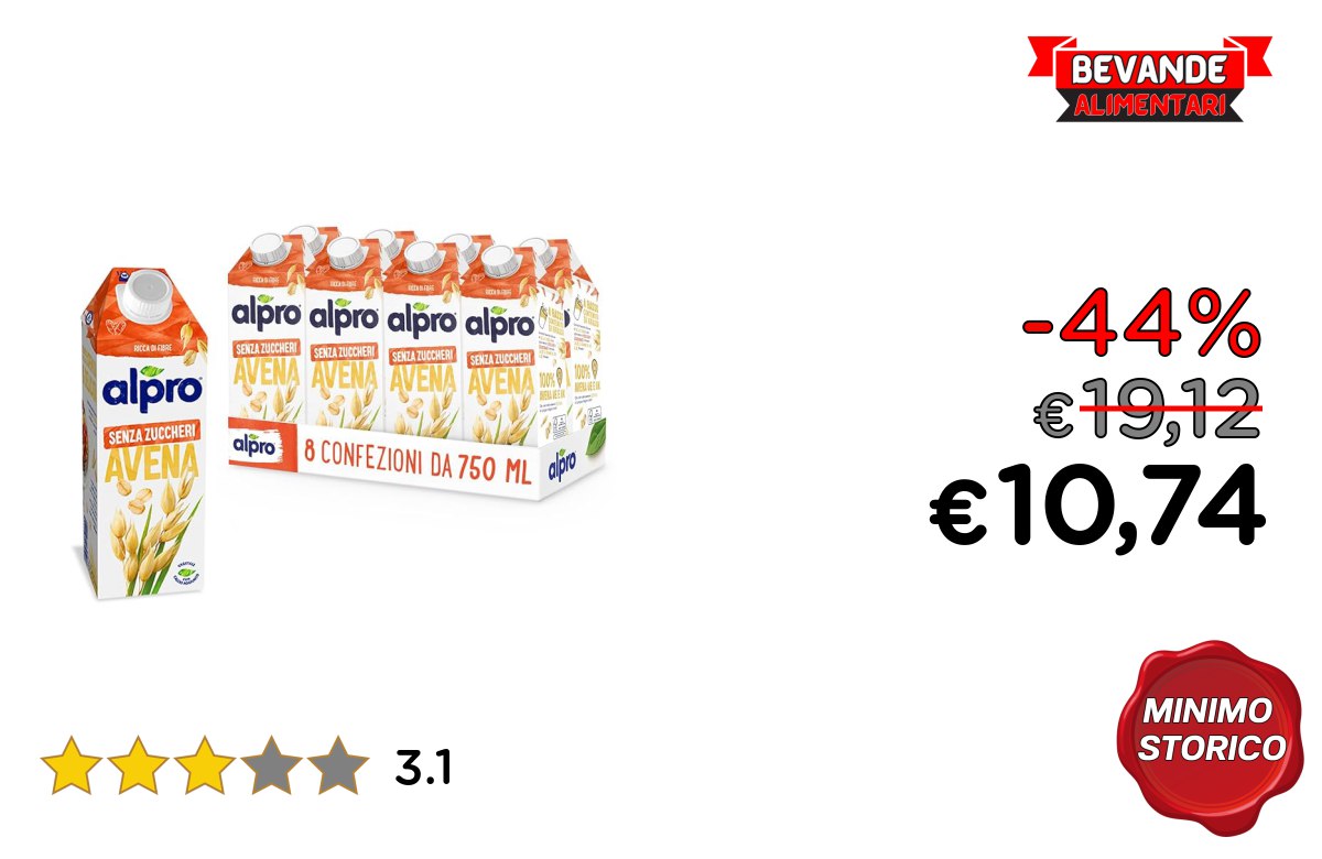ALPRO SENZA ZUCCHERI – Fino al 44% off Deal