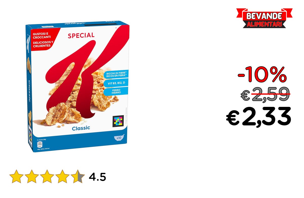 Kellogg’s Special K: fino al 10% di sconto Deal
