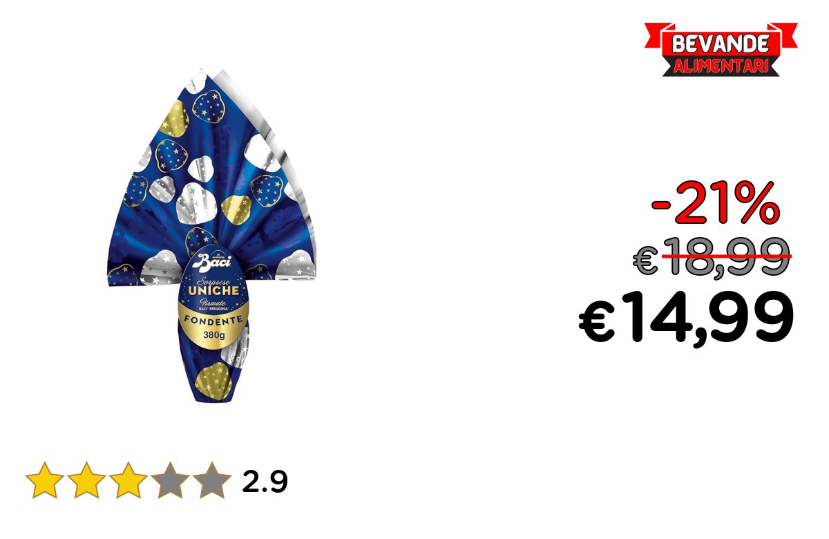 BACI PERUGINA Maxi Uovo – sconti fino al 21% Deal